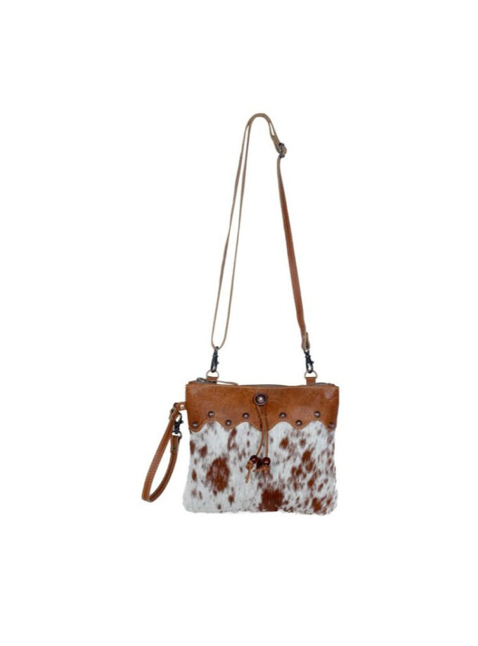 Ornate Brown Leather Myra Bag